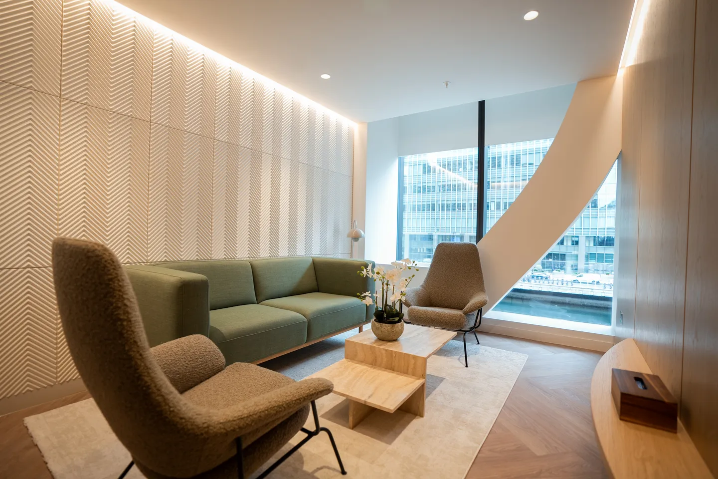 A private coaching consultation room in central London
