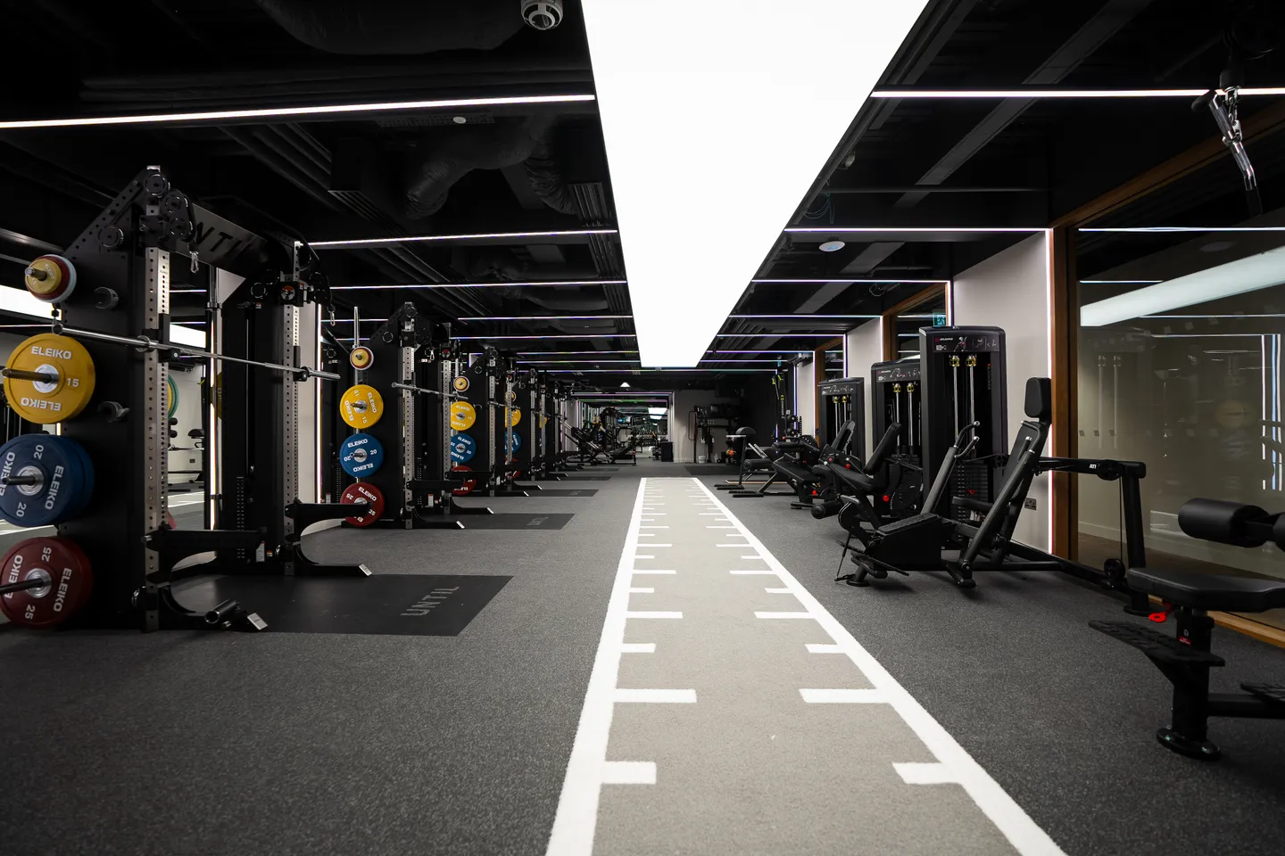The gym floor where sessions take place